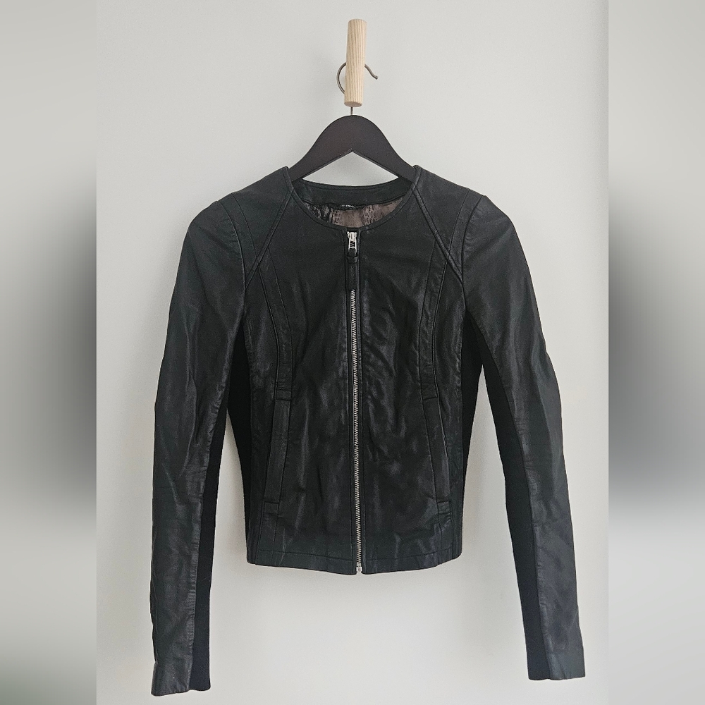 Black Leather Jacket- Aritzia x Mackage